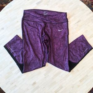 Nike ✔️ Dri-Fit Capri Purple Legging